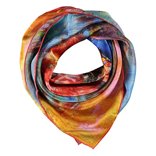 Jedwabna chusta ze wzorem - 90 x 90 cm Silk Scarves & Co  OneSize okazja Limango Polska 