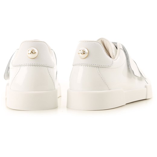 Dolce & Gabbana Buty Dziecięce dla Dziewczynek Na Wyprzedaży, biały (Optical White), Skóra, 2019, 21 22 23 26