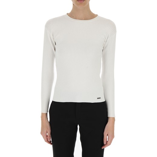 Guess Sweter dla Kobiet, biały, Wiskoza, 2019, 38 40 44 46 M