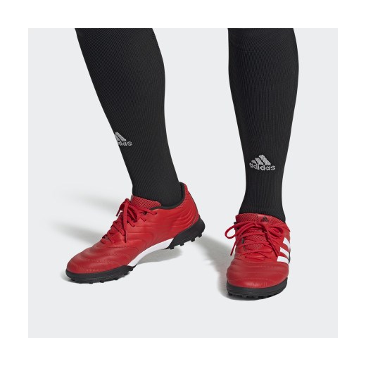 Buty sportowe męskie Adidas copa sznurowane ze skóry 