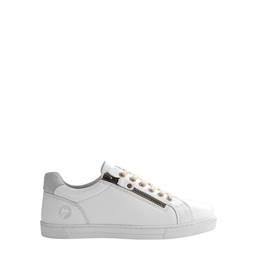 Skórzane sneakersy "Roanne" w kolorze biało-beżowym