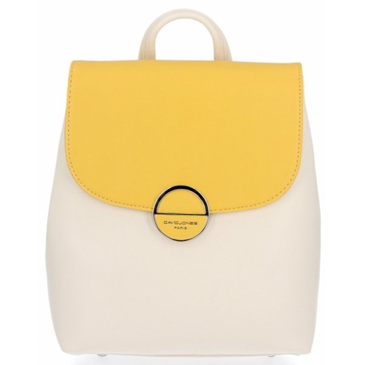 Stylowe Plecaczki Damskie do noszenia na co dzień firmy David Jones Żółty (kolory) David Jones   PaniTorbalska