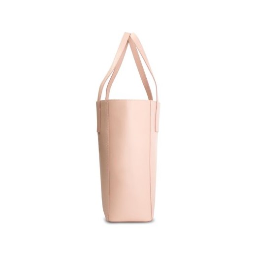 Shopper bag Lasocki różowa bez dodatków na ramię matowa 