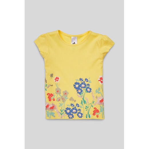 C&A Koszulka z krótkim rękawem-bawełna bio-efekt połysku, żółty, Rozmiar: 104