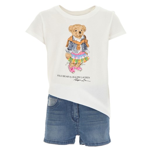 Ralph Lauren Koszulka Dziecięca dla Dziewczynek, biały, Bawełna, 2019, 5Y 6Y Ralph Lauren  5Y RAFFAELLO NETWORK