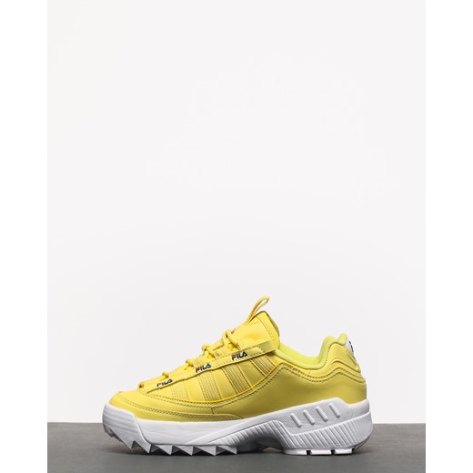 Buty sportowe damskie Fila sznurowane żółte skórzane 