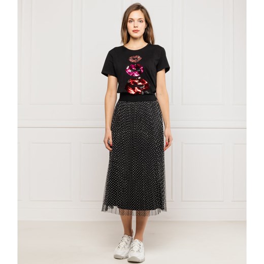 Spódnica DKNY w abstrakcyjnym wzorze midi 