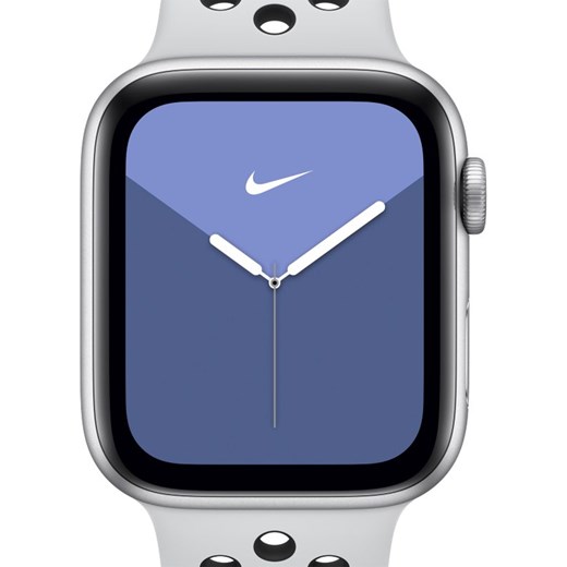 Zegarek Apple Watch Nike Series 5 (GPS) z paskiem Nike Sport Band i 44 mm kopertą z aluminium w kolorze srebrnym - Srebrny Nike  One Size Nike poland