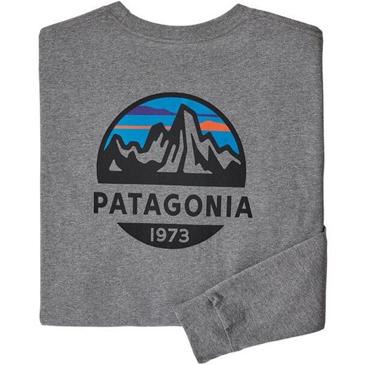 T-shirt męski Patagonia młodzieżowy w nadruki 