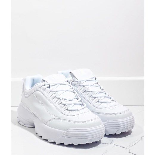 Białe modne obuwie sportowe DSC81-2