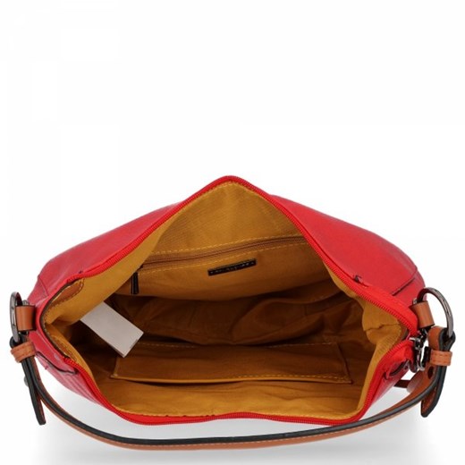 Shopper bag David Jones mieszcząca a6 matowa bez dodatków w stylu glamour 
