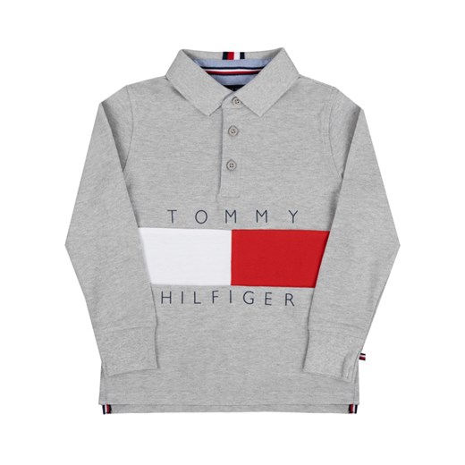 T-shirt chłopięce Tommy Hilfiger szary z długim rękawem 