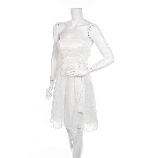 Sukienka Marie Blanc gorsetowa biała bez rękawów z gorsetowym dekoltem 
