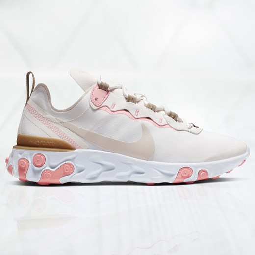 Buty sportowe damskie Nike bez wzorów młodzieżowe na Buty sportowe damskie Nike na platformie młodzieżowe bez
