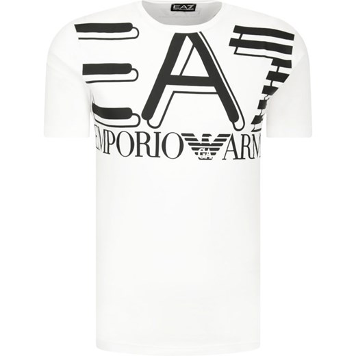 T-shirt męski Emporio Armani wielokolorowy młodzieżowy z krótkim rękawem 