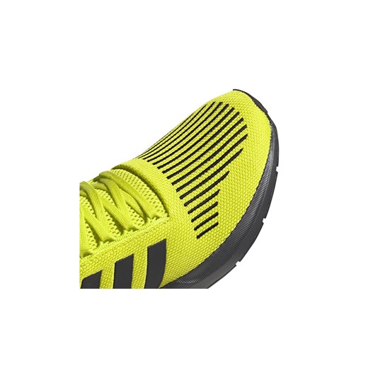 Buty sportowe męskie Adidas żółte sznurowane na wiosnę tkaninowe 
