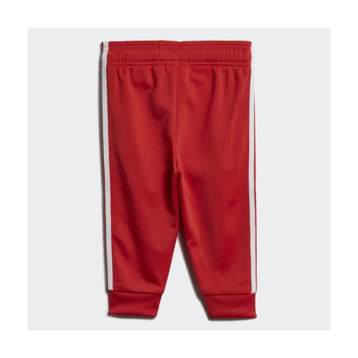 Odzież dla niemowląt Adidas z dzianiny czerwona bez wzorów 