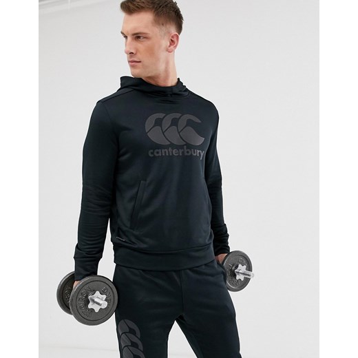 Canterbury – Vapodri – Czarna bluza treningowa z kapturem-Czarny