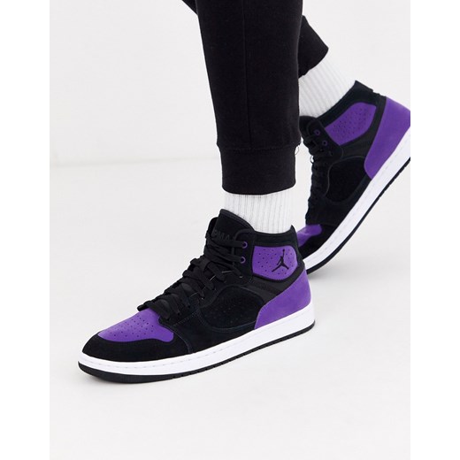 Nike Jordan – Access – Czarno-fioletowe buty sportowe-Czarny