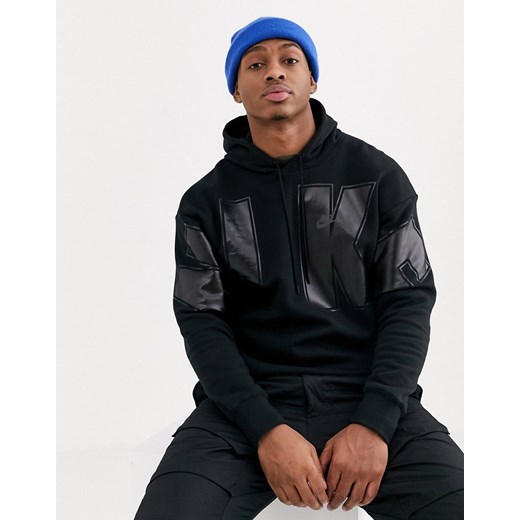 Nike – Social Currency – Czarna bluza z kapturem i logo-Czarny
