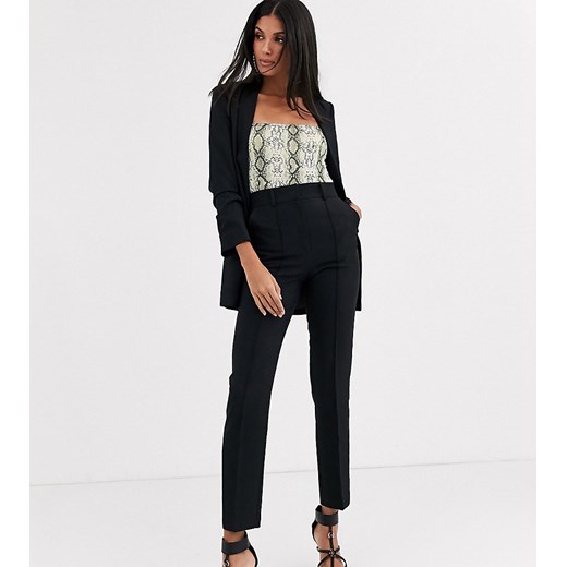 ASOS DESIGN Tall – Eleganckie dopasowane spodnie garniturowe typu cygaretki, Mix & Match-Czarny