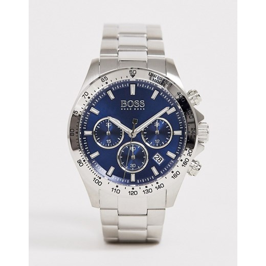 BOSS 1513755 – Hero Sport Lux – Zegarek z bransoletą-Srebrny