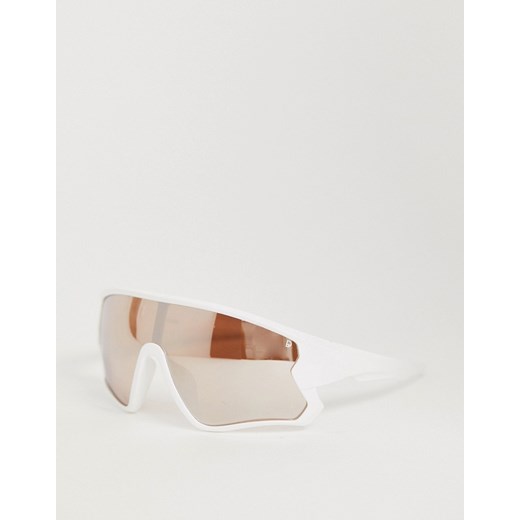 Dusk To Dawn – Electra – Białe okulary przeciwsłoneczne typu visor-Biały