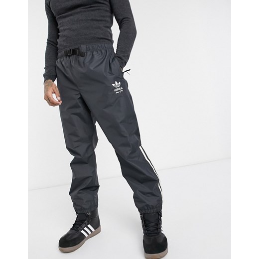 Adidas Snowboarding Premier – Czarne spodnie snowboardowe-Czarny