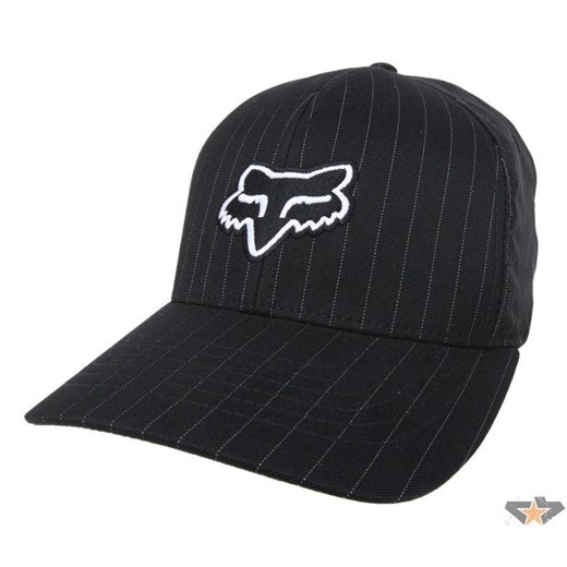 czapka z daszkiem FOX - Legacy - BLACK Pinstripe