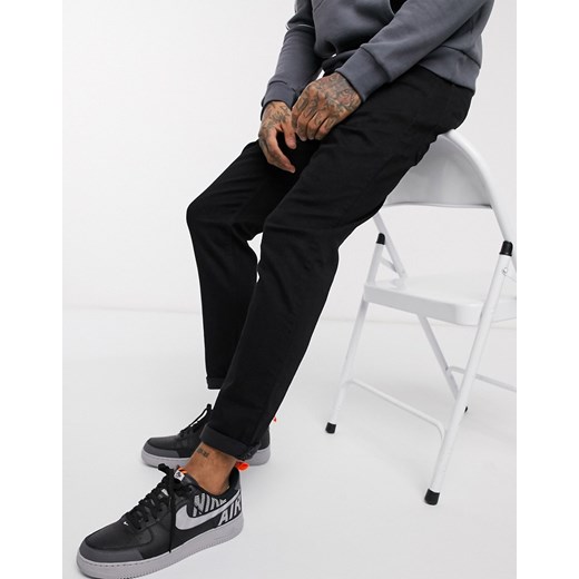 Levi's – Youth 502 – Czarne zwężane jeansy o regularnym kroju-Czarny