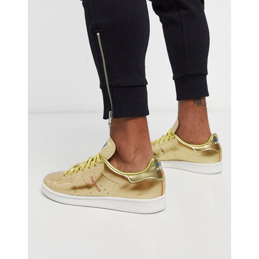 adidas Originals – Stan Smith – Złote buty sportowe-Złoty