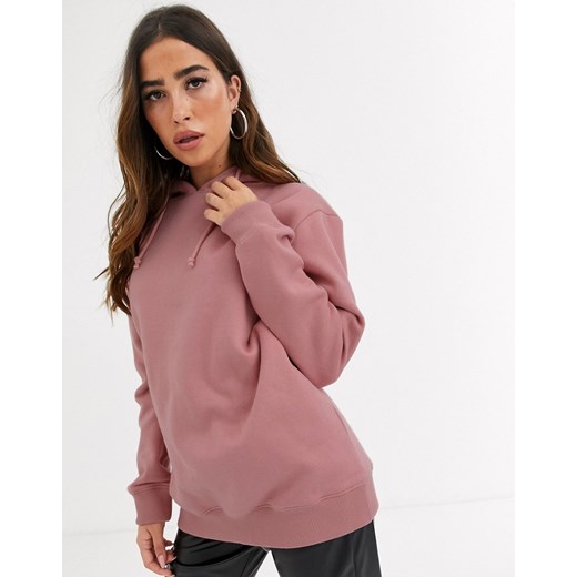 Missguided – Różowa bluza z kapturem-Zielony