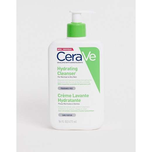 CeraVe – Ujędrniające i nawilżające mleczko do mycia twarzy z kwasem hialuronowym dla cery normalnej i suchej – 473ml-Brak koloru