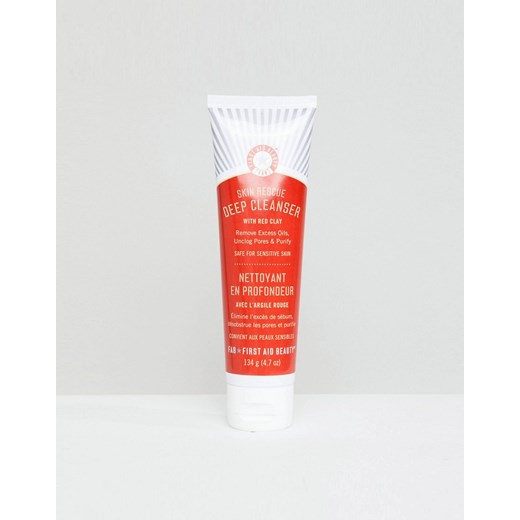 First Aid Beauty – Skin Rescue Deep Cleanser with Red Clay – Głęboko oczyszczający żel z czerwoną glinką-Brak koloru