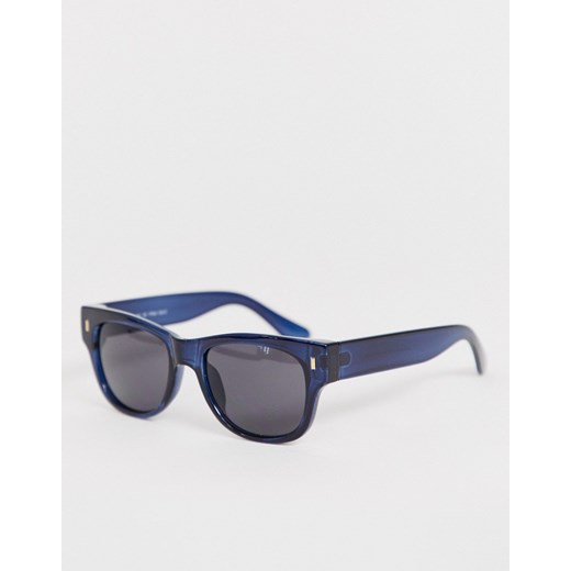 AJ Morgan – Granatowe prostokątne okulary przeciwsłoneczne-Granatowy