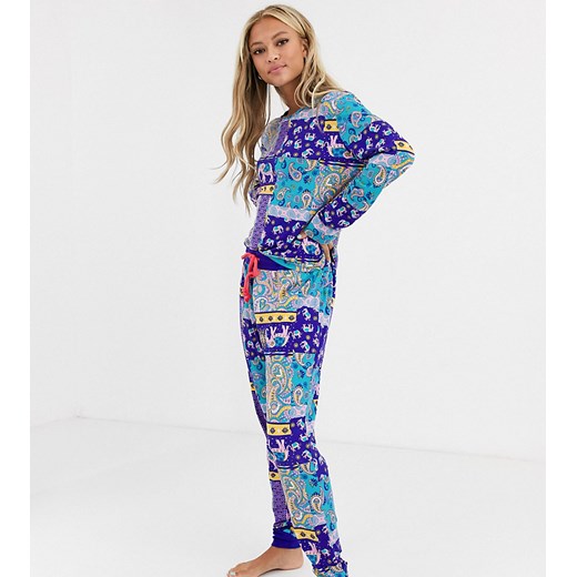 Chelsea Peers – Piżama ze wzorem w słonie-Wielokolorowy
