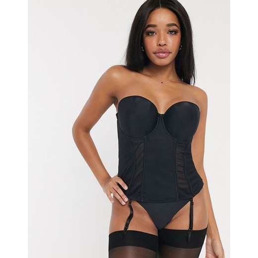Curvy Kate Luxe – Czarny gorset bez ramiączek