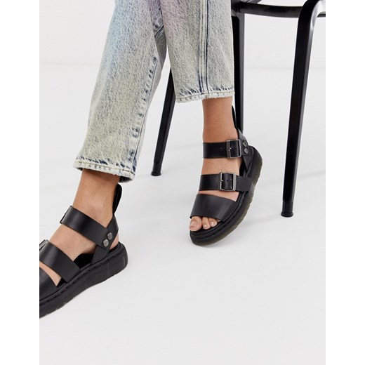 Dr Martens – Gryphon – Czarne sandały skórzane-Czarny