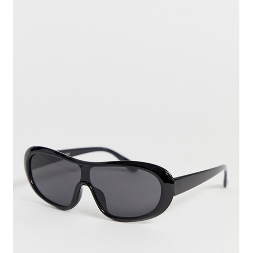 Glamorous – Exclusive – Czarne okulary przeciwsłoneczne oversize-Czarny