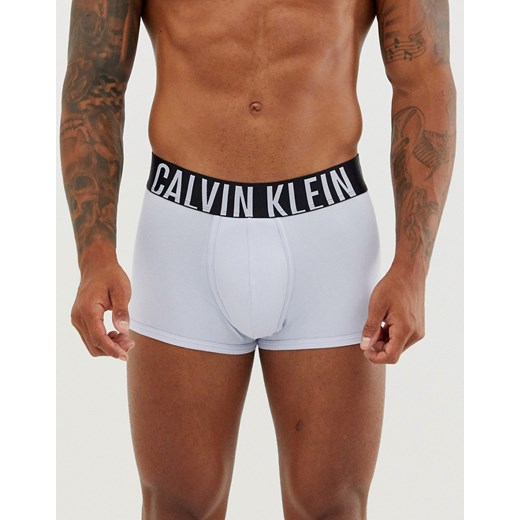 Calvin Klein – Intense Power – Szaroniebieskie obcisłe bokserki z bawełny