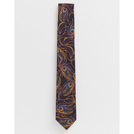 Gianni Feraud – Liberty – Bawełniany krawat z nadrukiem Isadora-Czarny