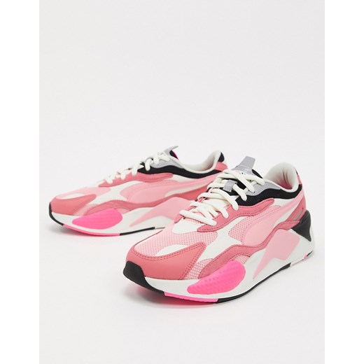 Puma – RS-X3 Puzzle – Różowe buty sportowe-Różowy