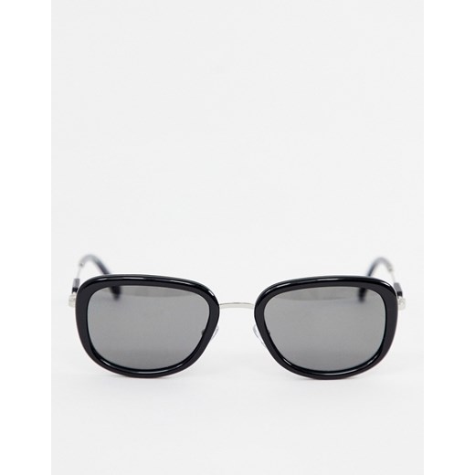 Calvin Klein Jeans – CKJ18700S Kwadratowe okulary przeciwsłoneczne-Czarny