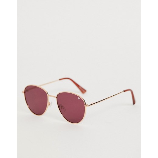 Dusk To Dawn – Nouveau – Okrągłe okulary w kolorze różowego złota-Różowy