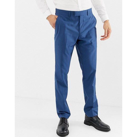 Farah – Henderson – Niebieskie obcisłe spodnie garniturowe