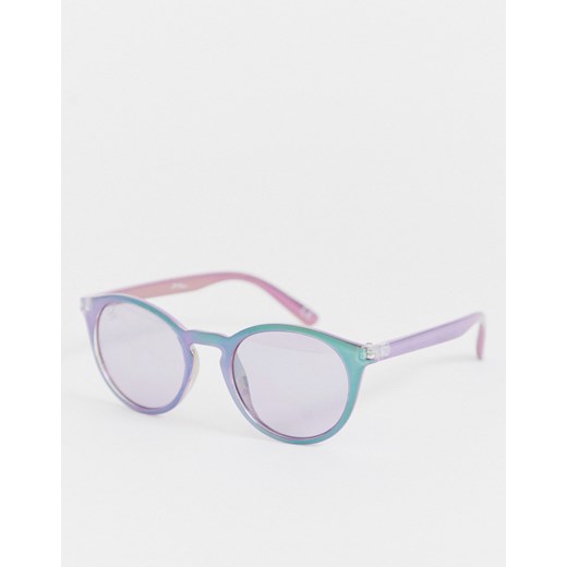 Jeepers Peepers – Fioletowe, okrągłe okulary przeciwsłoneczne-Fioletowy