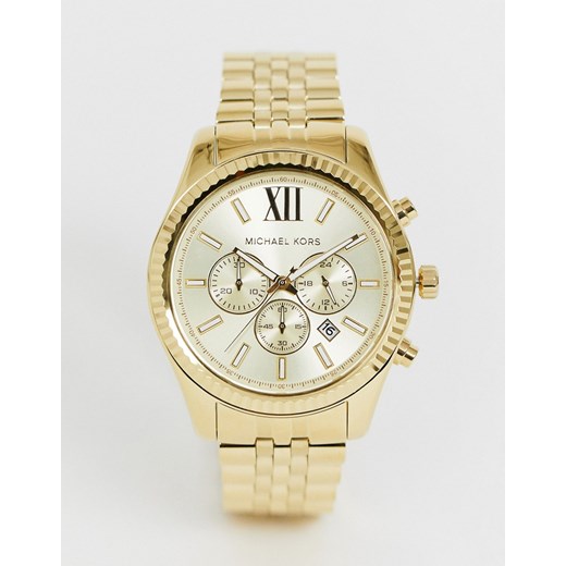 Michael Kors – MK8281 Lexington Zegarek z chronografem w kolorze złotym