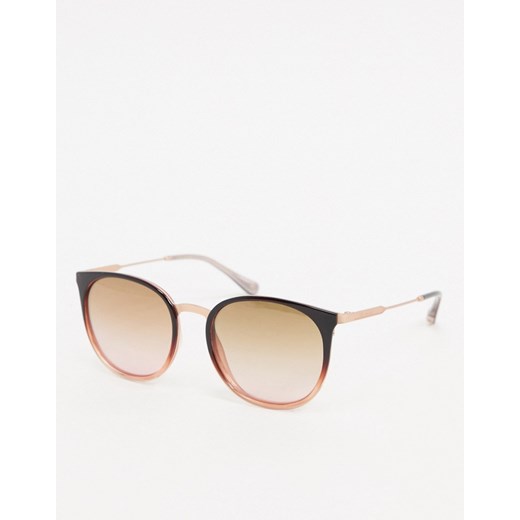 Ted Baker – Brązowe okrągłe okulary przeciwsłoneczne-Brązowy