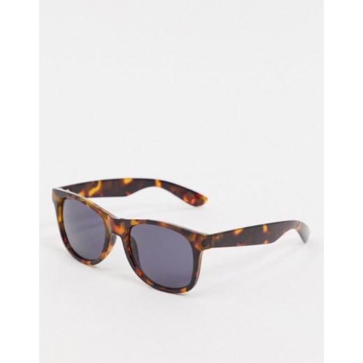 Vans – Spicoli 4 Shades – Brązowe okulary przeciwsłoneczne w gepardzie cętki-Brązowy