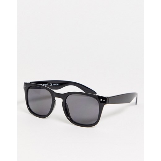 AJ Morgan – Czarne kwadratowe okulary przeciwsłoneczne-Czarny